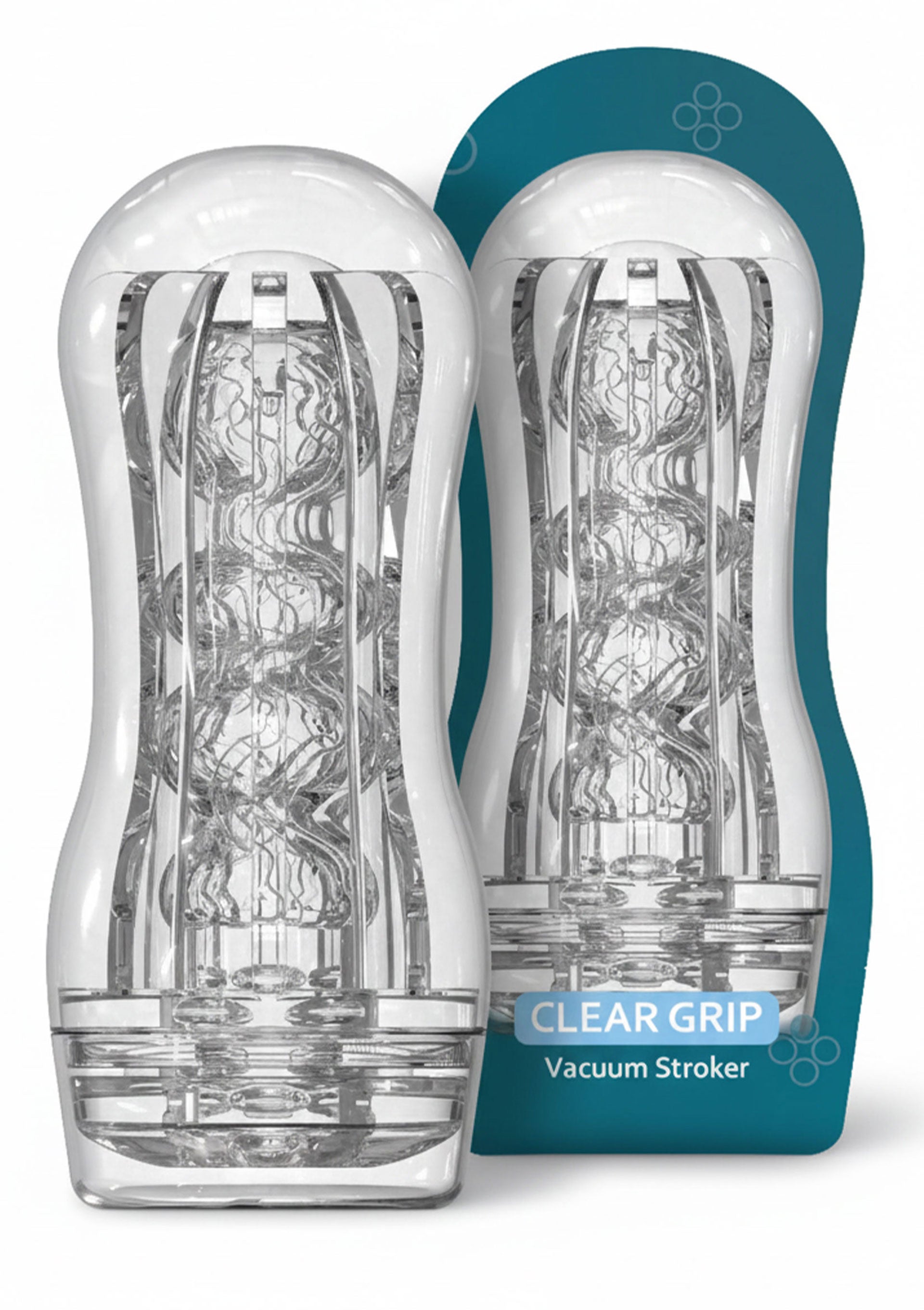 Clear Grip Vacuum Stroker - Clear