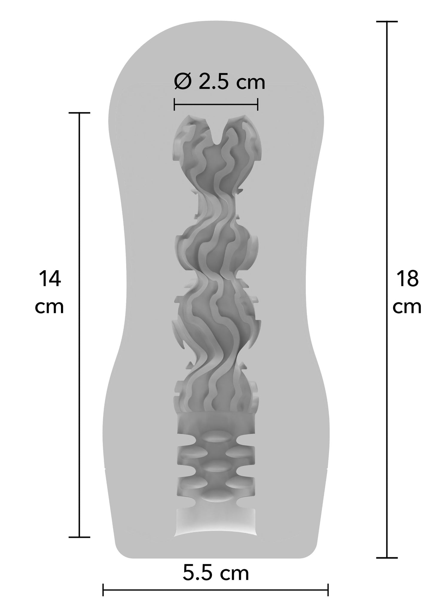 Clear Wave Vacuum Stroker - Clear