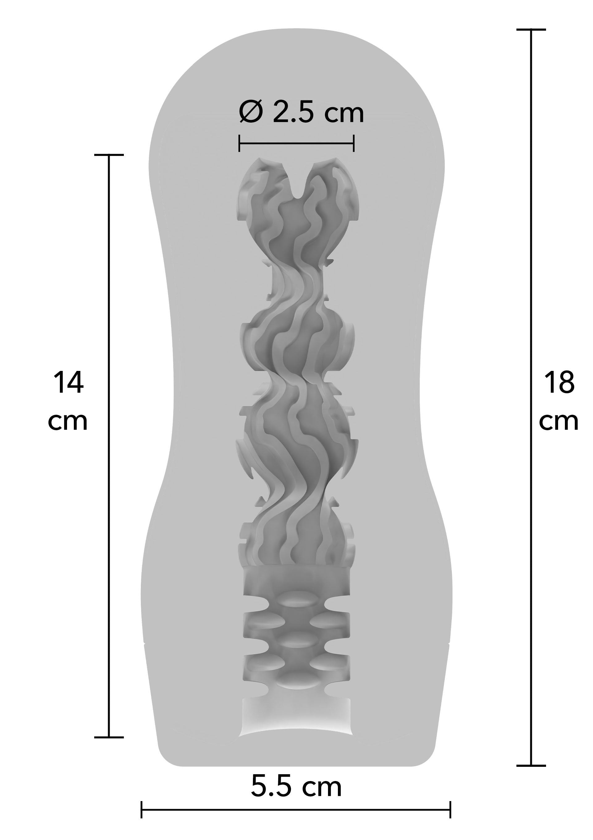 Clear Wave Vacuum Stroker - Clear