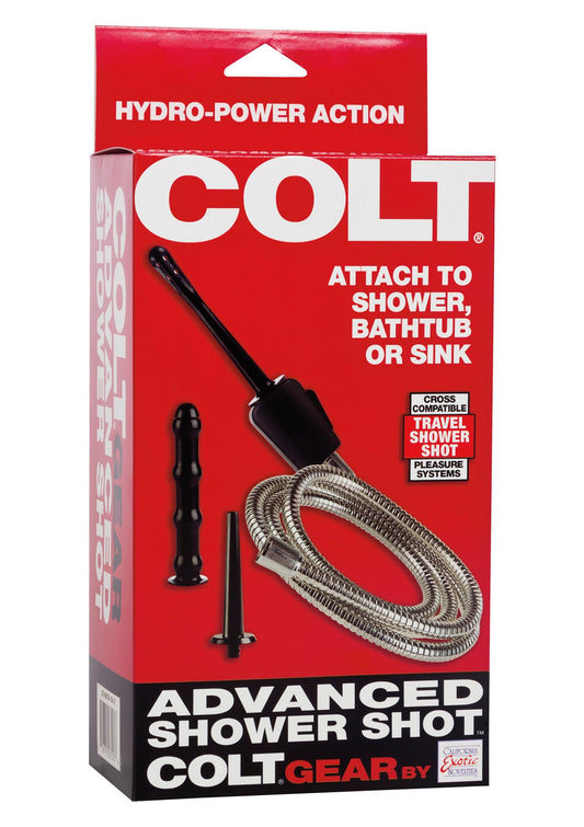 COLT Advanced Shower Shot - Premium Anal Douche System - Black