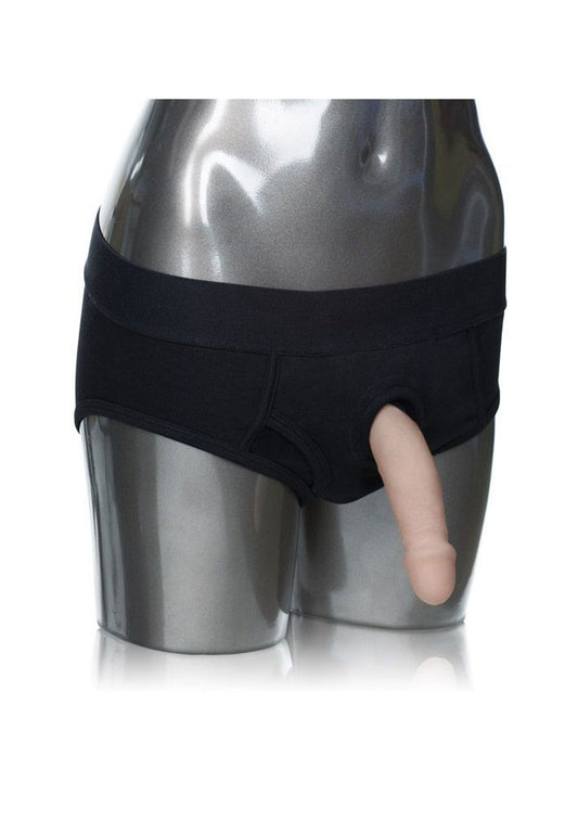 Packer Gear Brief Harness - O-Ring Harness with Pockets - Black-Xl Xxl