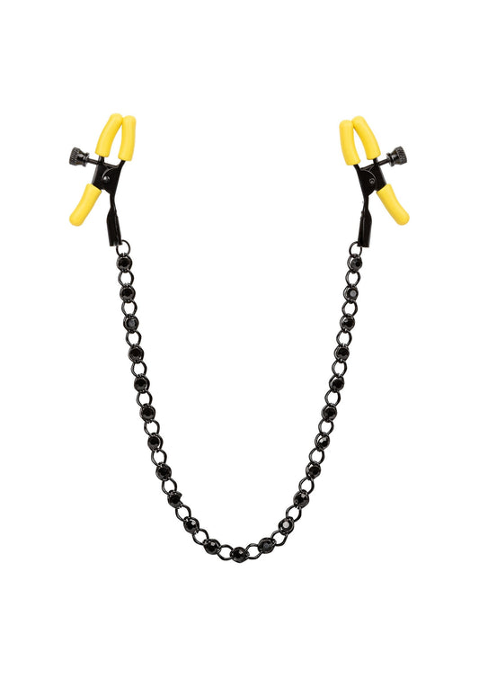 Boundless Nipple Teasers - Adjustable Clamps with Chain - Black