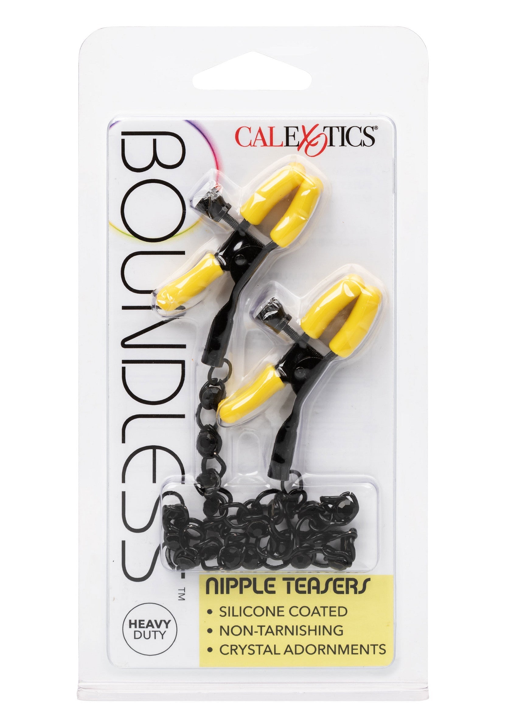 Boundless Nipple Teasers - Adjustable Clamps with Chain - Black