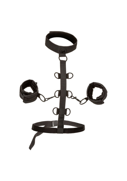 Set de restricții pentru bondage – Manșete și curele pentru talie, piele vegană