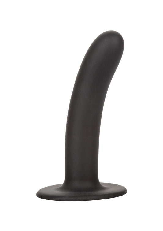 Boundless 6" Smooth Strap-On Dildo - Silicone with Suction Cup - Black