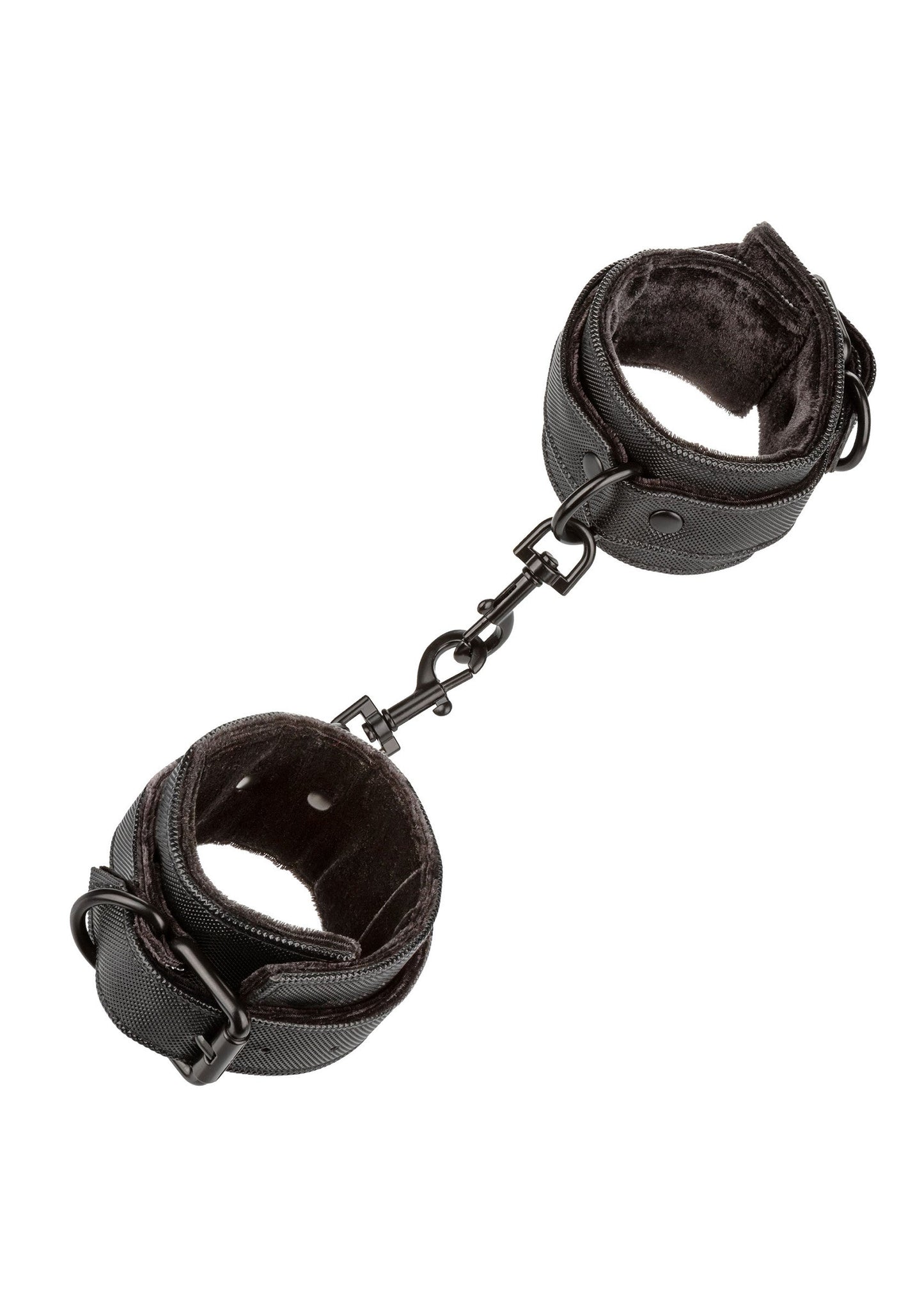 Boundless Wrist Cuffs - Adjustable Vegan Leather Restraints - Black
