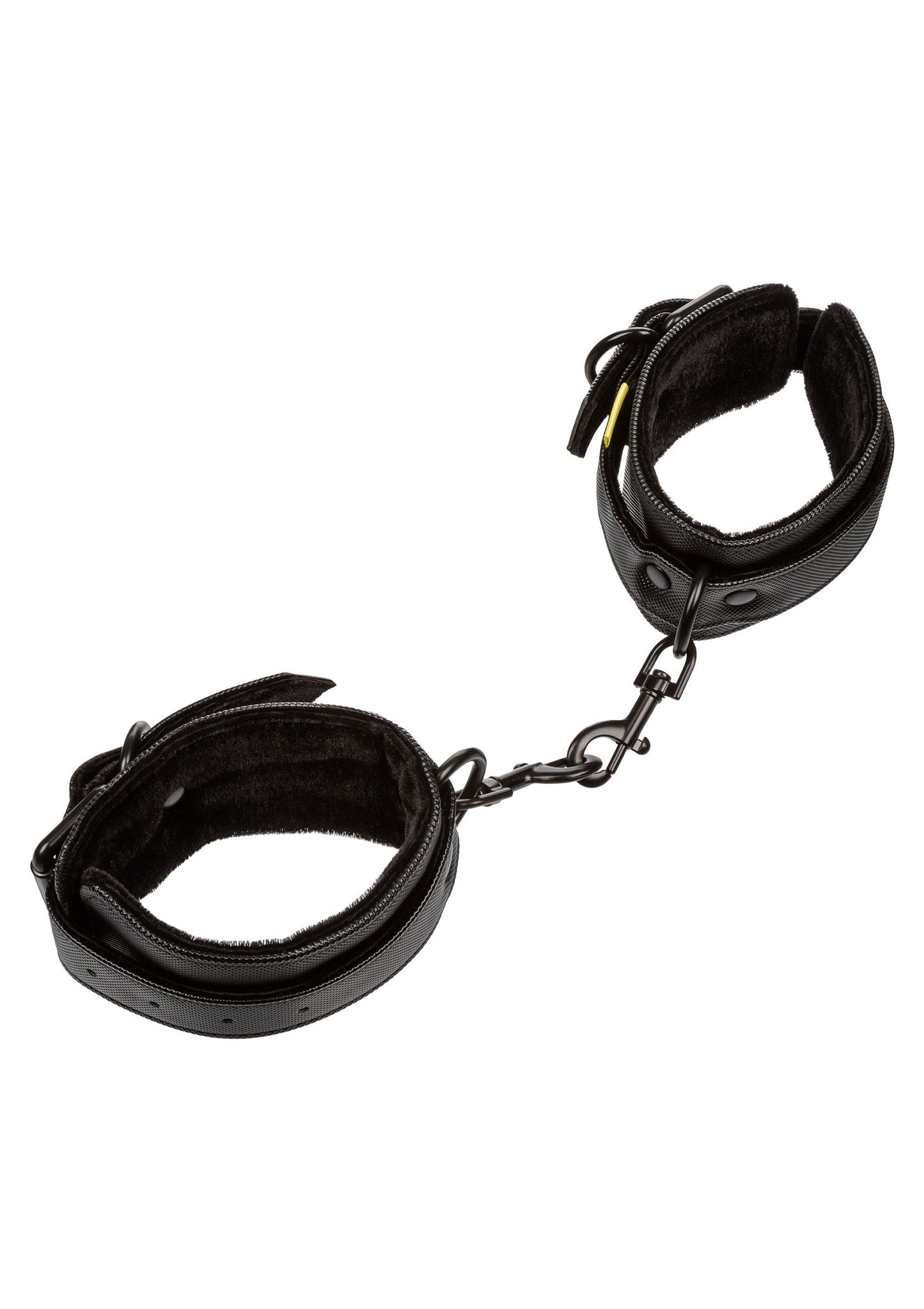 Boundless Wrist Cuffs - Adjustable Vegan Leather Restraints - Black