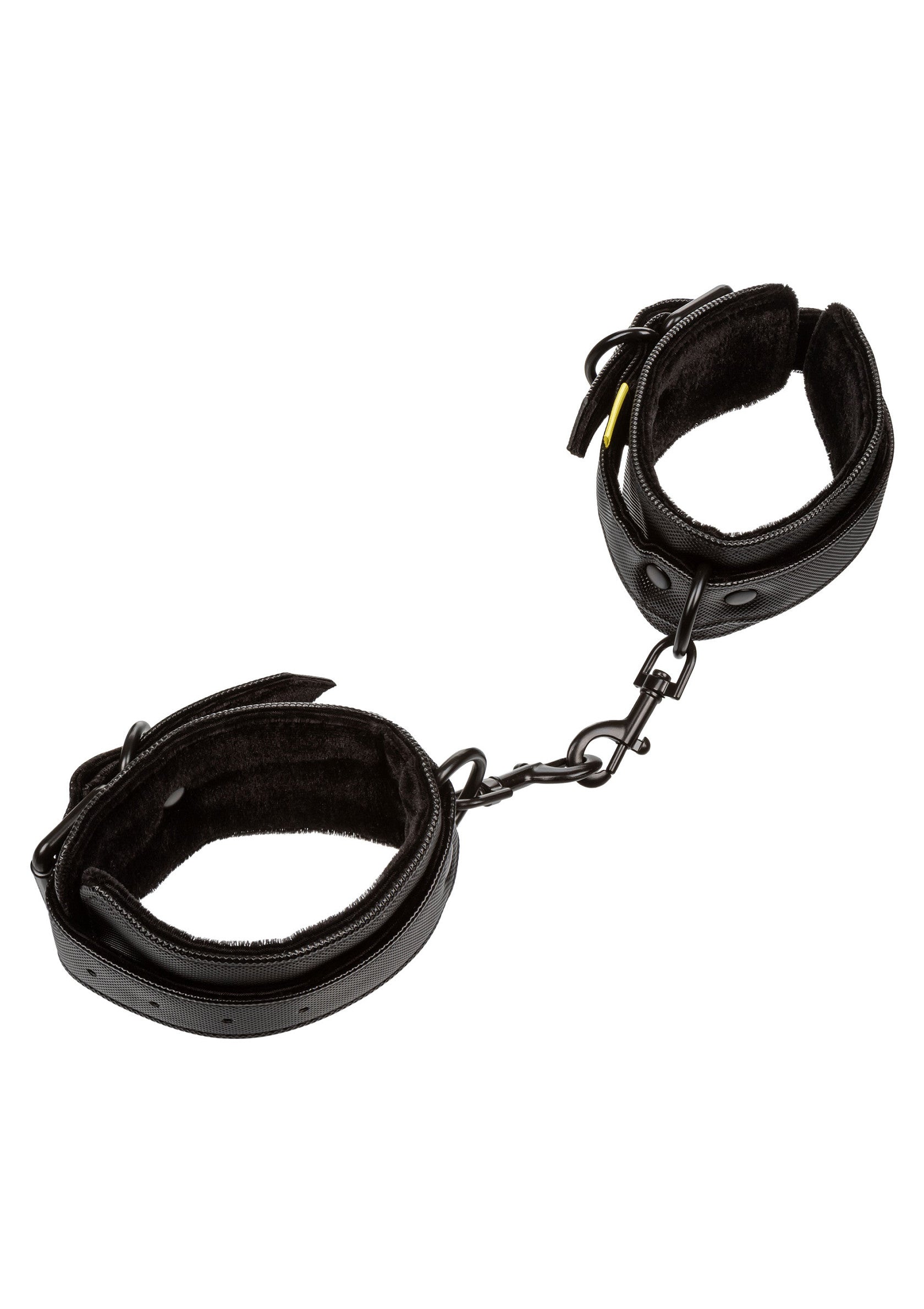 Boundless Wrist Cuffs - Adjustable Vegan Leather Restraints - Black