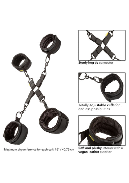Sistem de reținere Hog Tie – BDSM reglabil din piele vegană