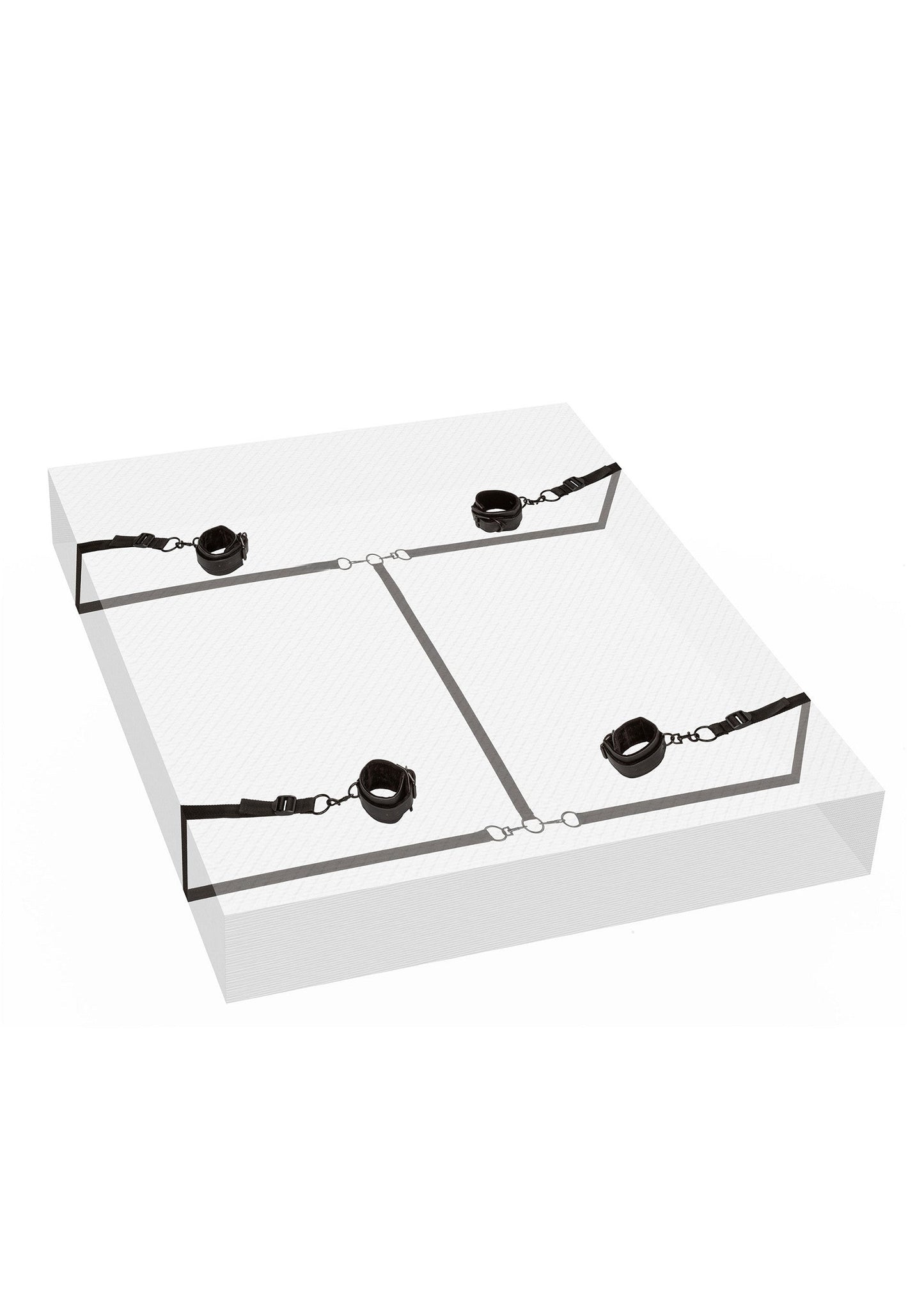 Boundless Bed Restraint - Under-Bed Restraint System, Adjustable - Black