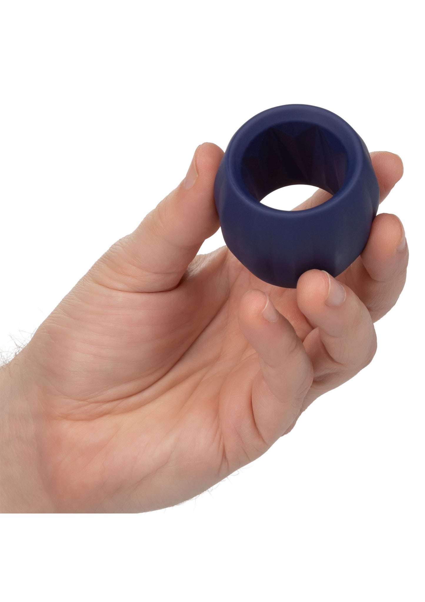 Viceroy Reverse Stamina Ring - Reversible Silicone Cock Ring - Blue