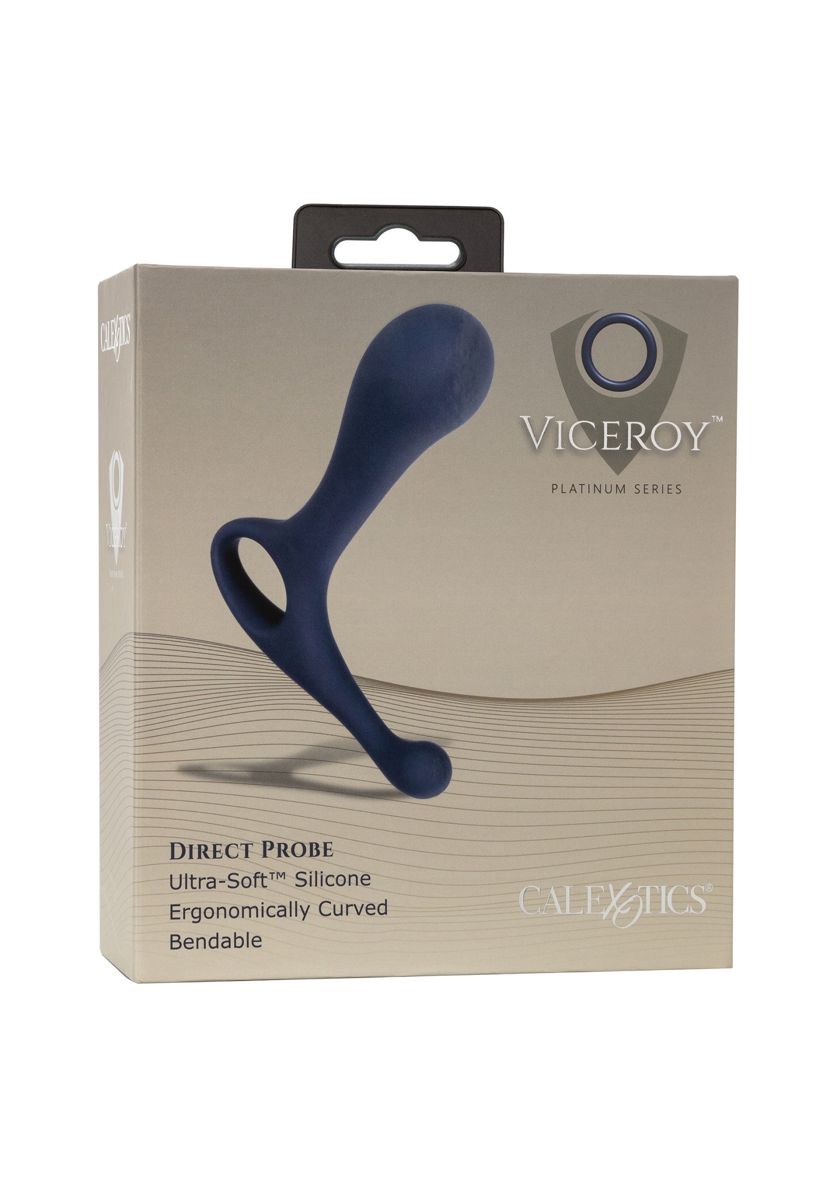 Viceroy Direct Probe - Silicone Prostate Massager, Curved - Blue