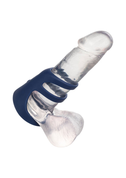 Cușcă vibratoare pentru penis – Inel triplu cu 10 funcții, reîncărcabilă