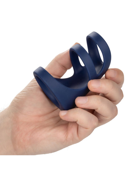 Cușcă vibratoare pentru penis – Inel triplu cu 10 funcții, reîncărcabilă