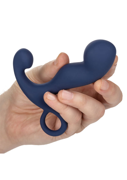 Aparat de masaj pentru prostată reîncărcabil – Silicon curbat cu 10 funcții