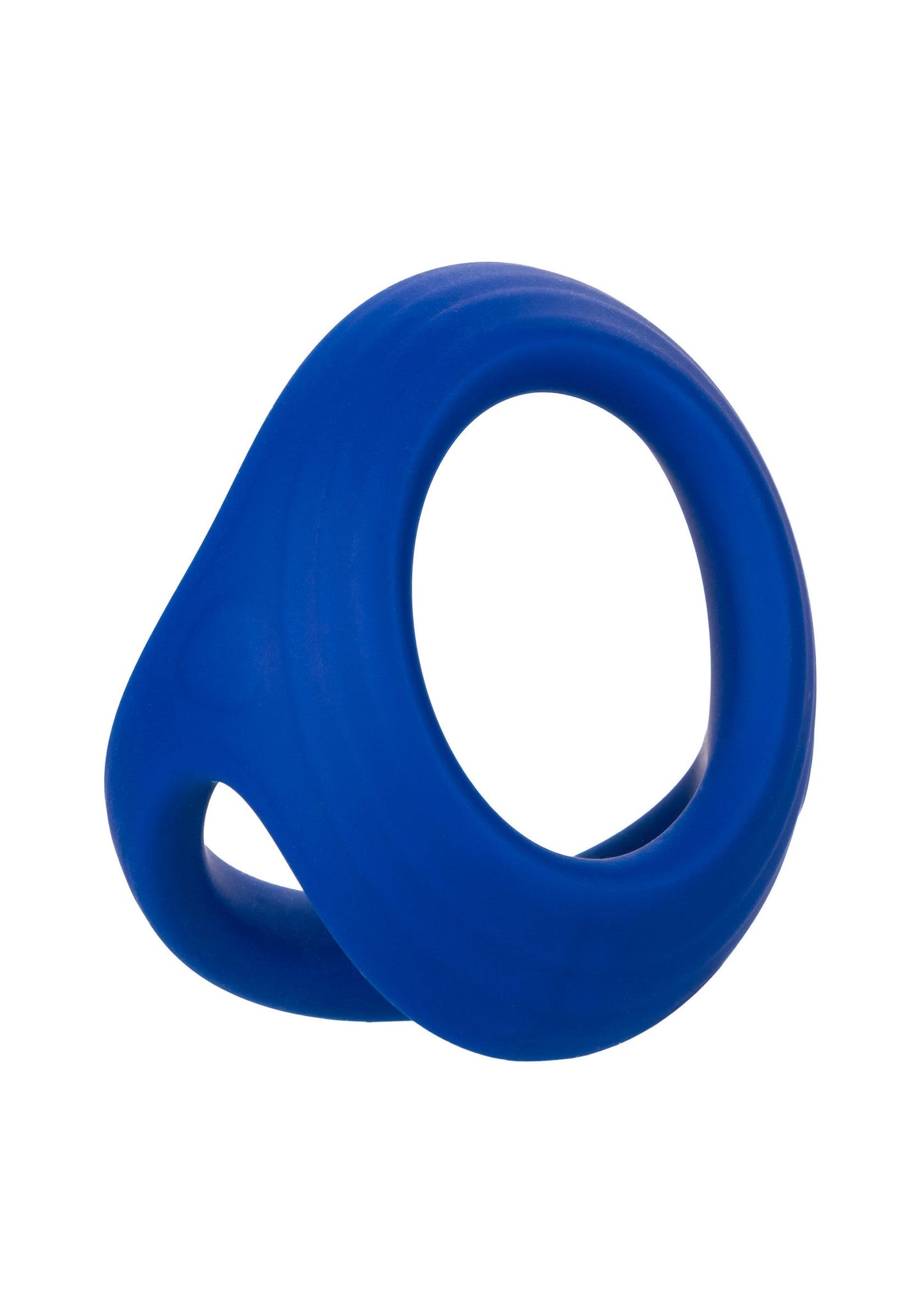 Admiral Cock & Ball Dual Ring - Liquid Silicone, Stretchy - Blue