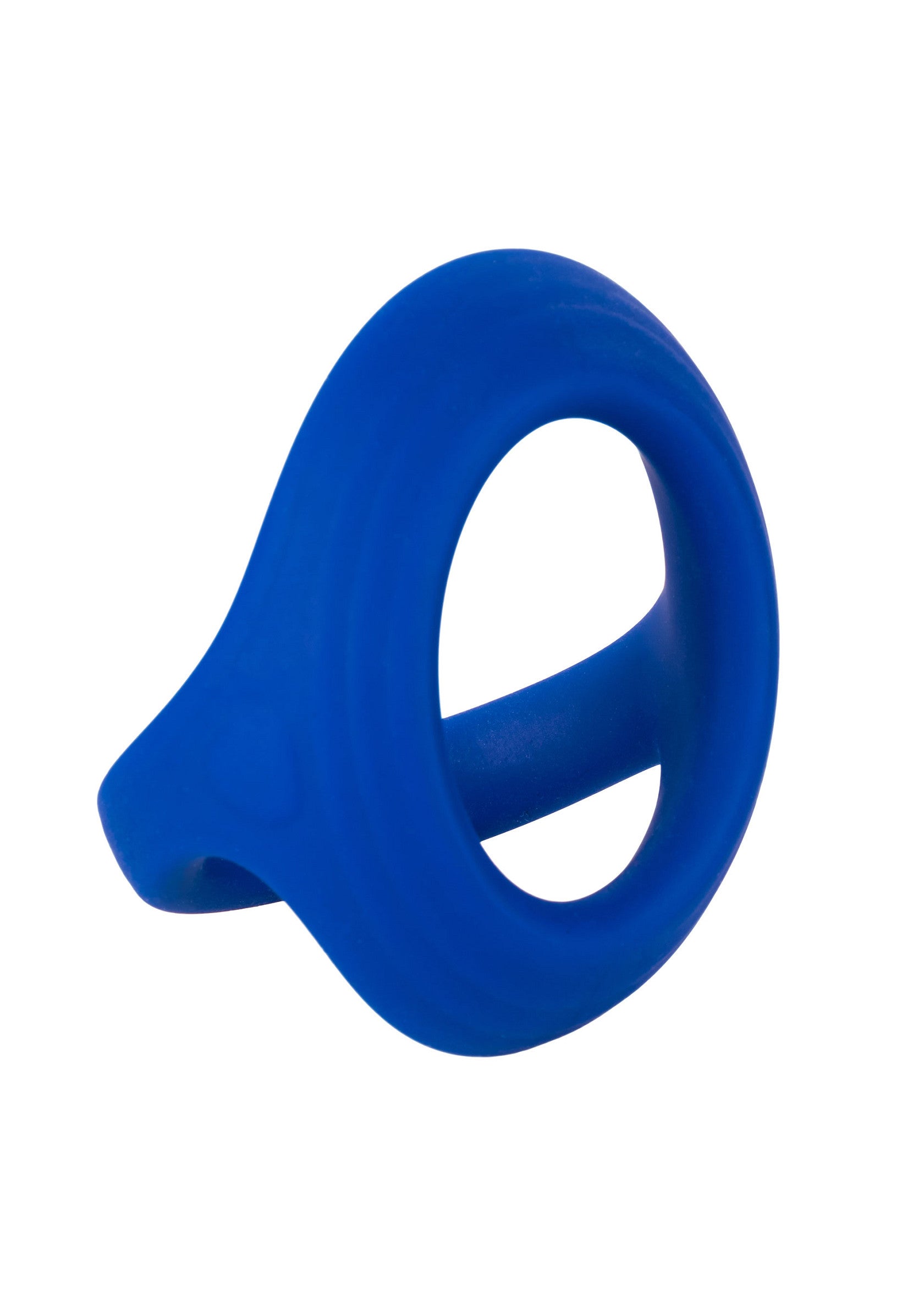 Admiral Cock & Ball Dual Ring - Liquid Silicone, Stretchy - Blue