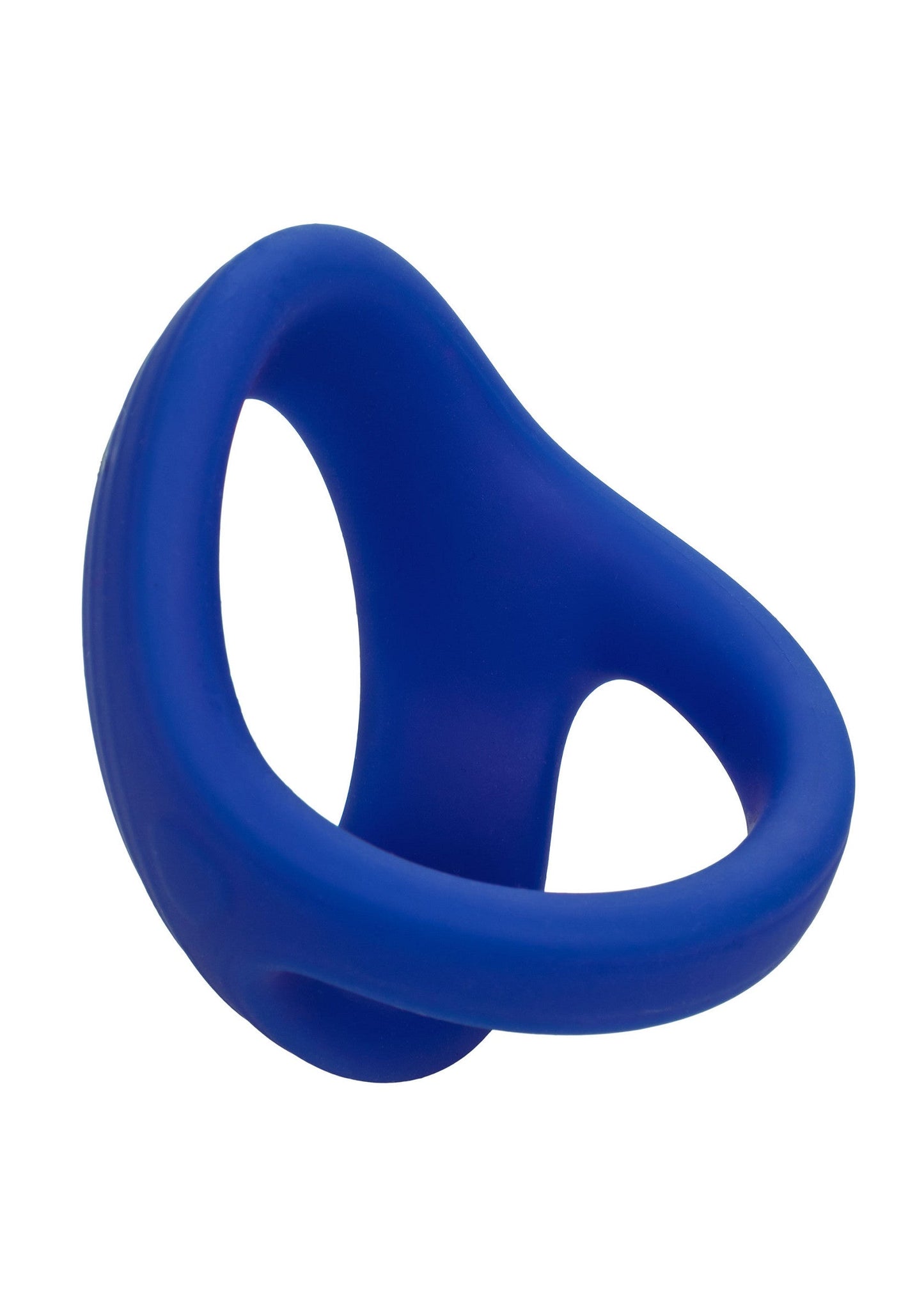 Admiral Cock & Ball Dual Ring - Liquid Silicone, Stretchy - Blue