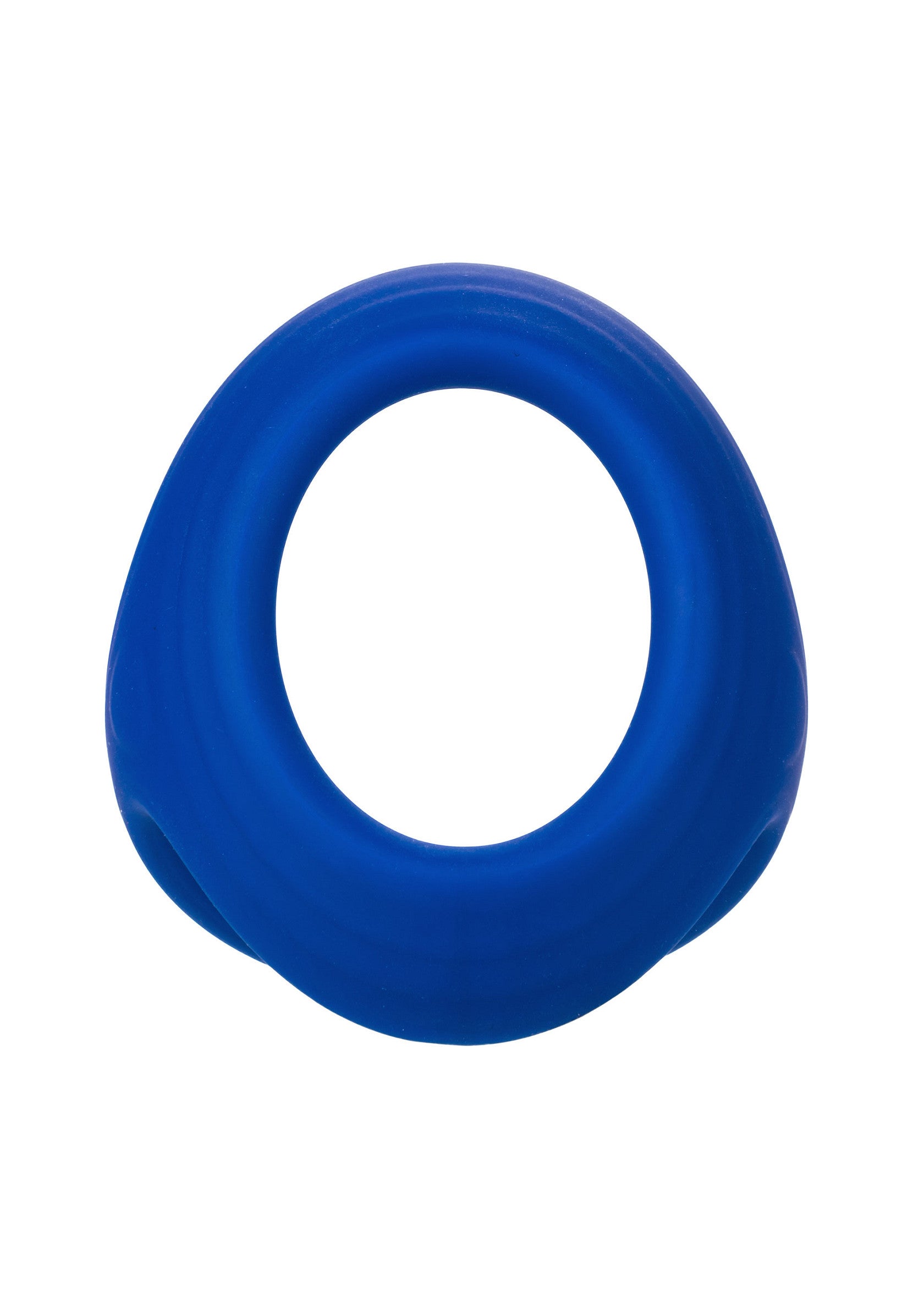 Admiral Cock & Ball Dual Ring - Liquid Silicone, Stretchy - Blue