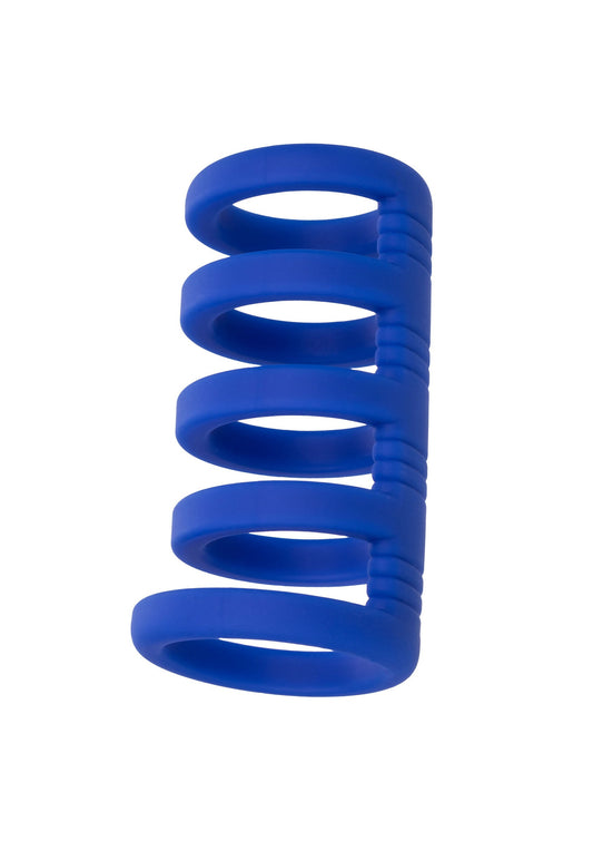 Admiral Xtreme Cage - Liquid Silicone Extreme Cock Cage - Blue