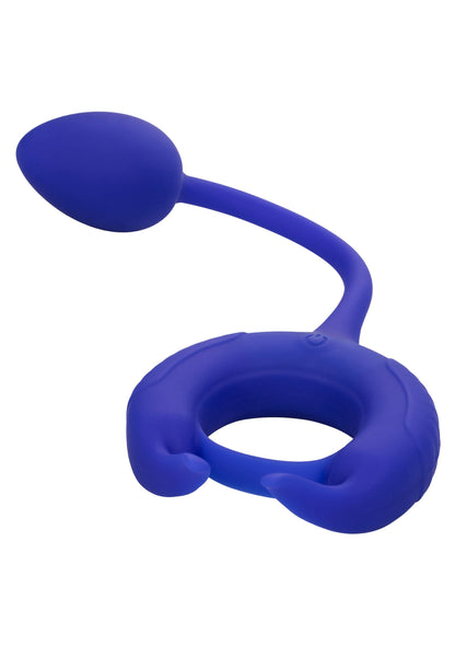 Inel vibrant pentru penis cu greutate – reîncărcabil cu 10 funcții