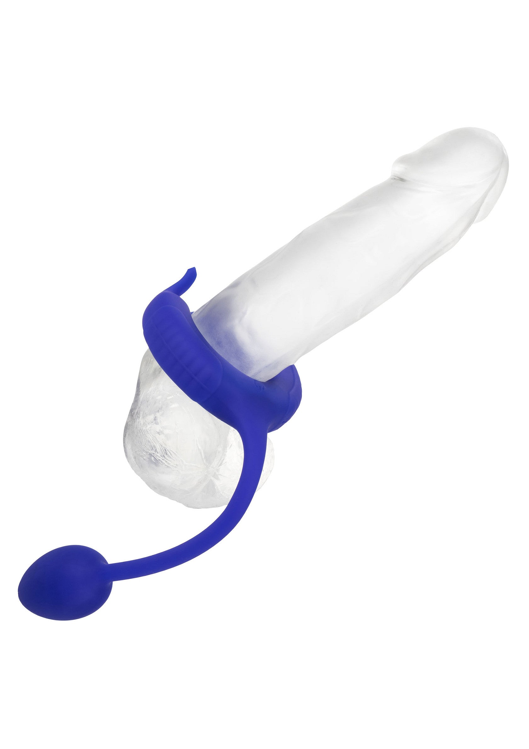 Admiral Weighted Cock Ring - Liquid Silicone with Weight - Blue