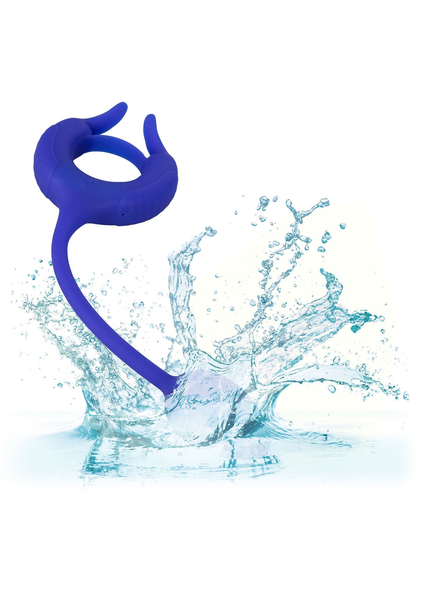 Admiral Weighted Cock Ring - Liquid Silicone with Weight - Blue