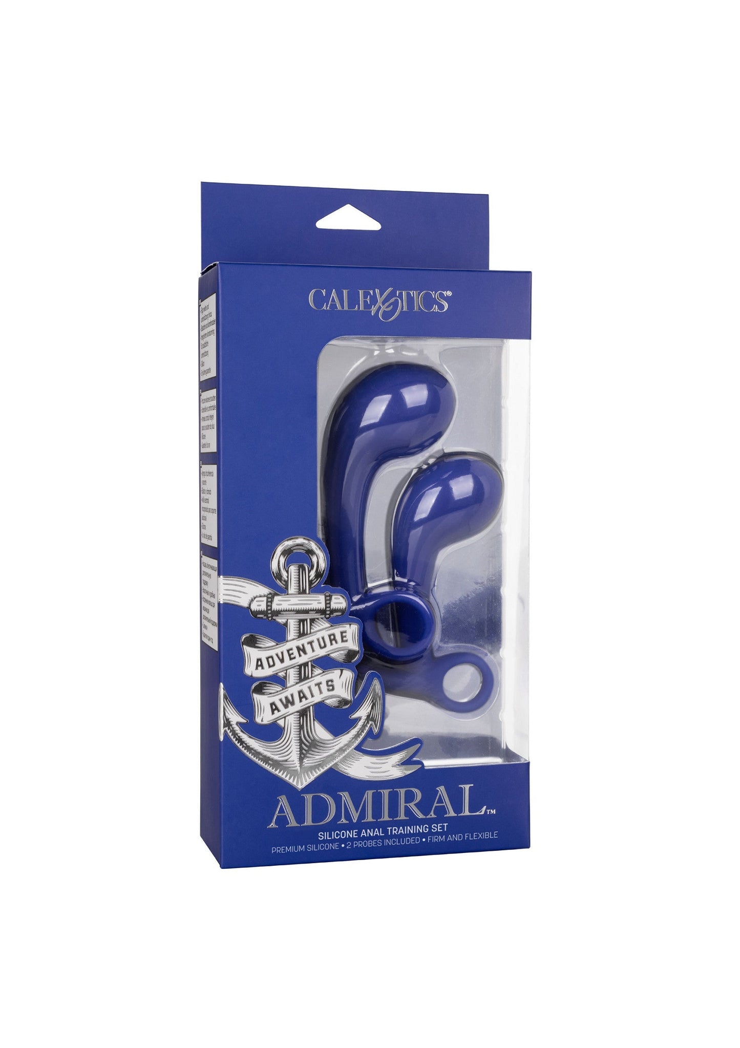 Admiral Anal Training Set - 3 Piece Graduated Silicone Set - Blue