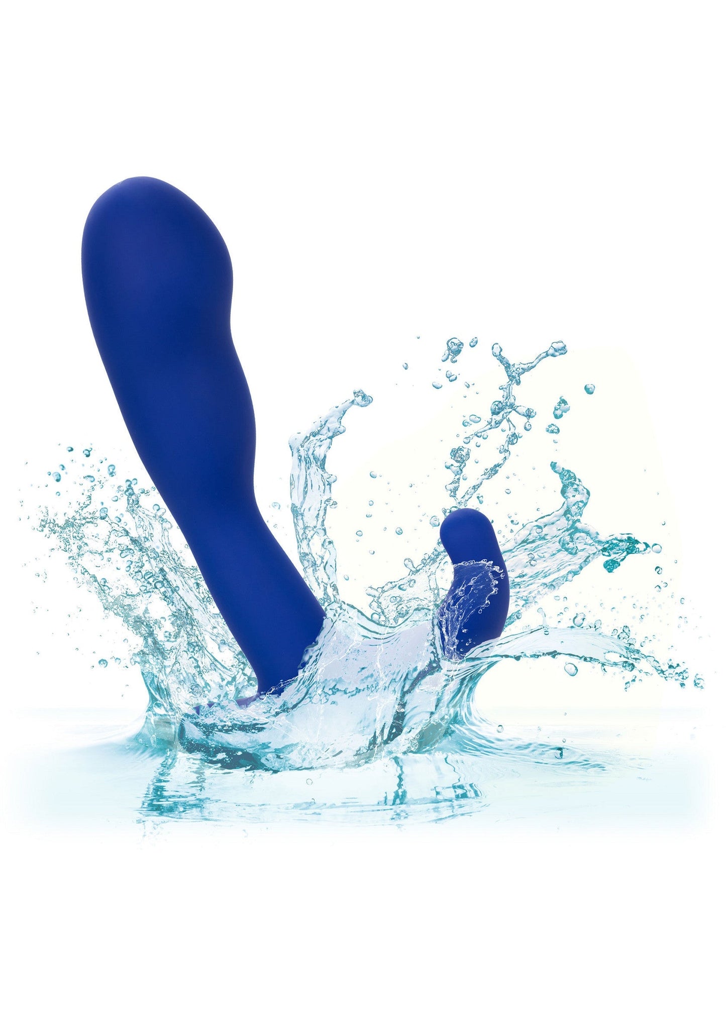 Admiral Advanced Curved Probe - Silicone Prostate Massager - Blue