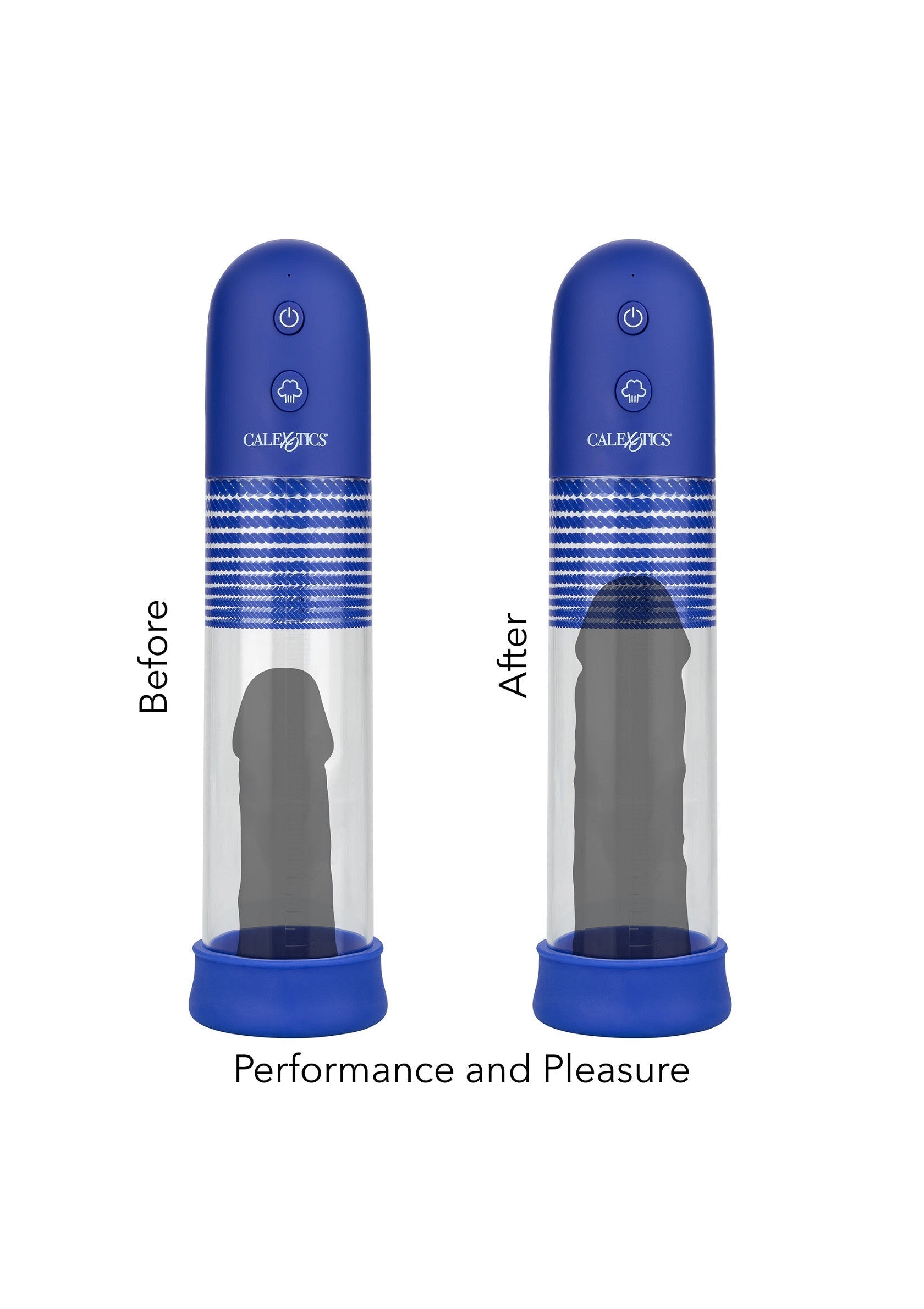 Admiral Rechargeable Pump Kit - USB Rechargeable Penis Pump - Blue