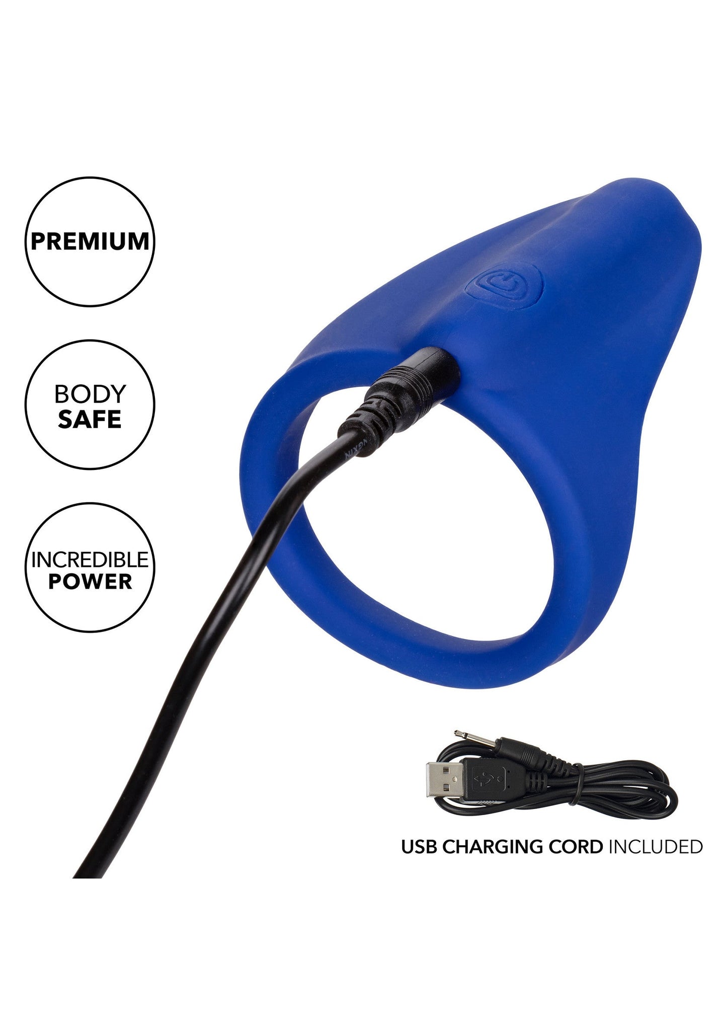 Admiral Perineum Massager - Silicone Prostate & Perineum Stimulator - Blue