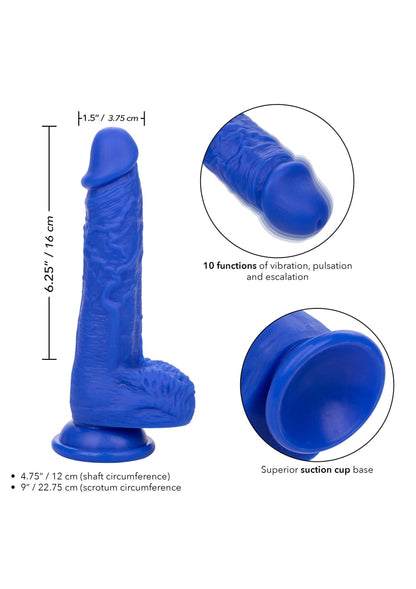 Dildo vibrant de 18 cm – realist, reîncărcabil, cu 10 funcții