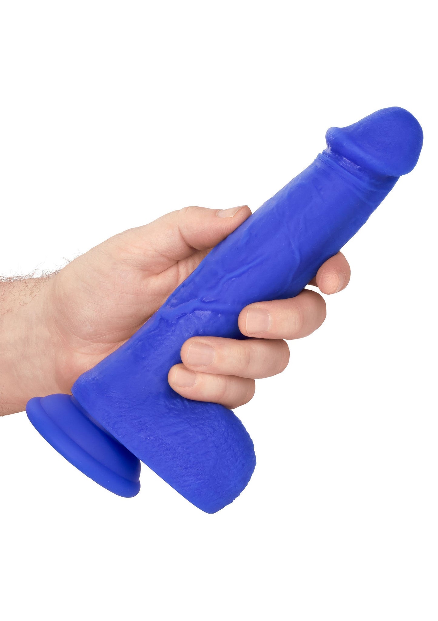 Admiral 8" Vibrating Captain - Realistic Vibrating Dildo - Blue