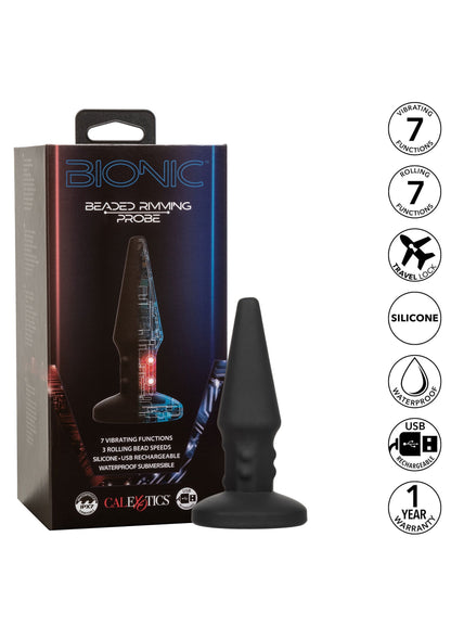 Vibrator anal rotativ – Reîncărcabil Premium cu perle pentru liniștire