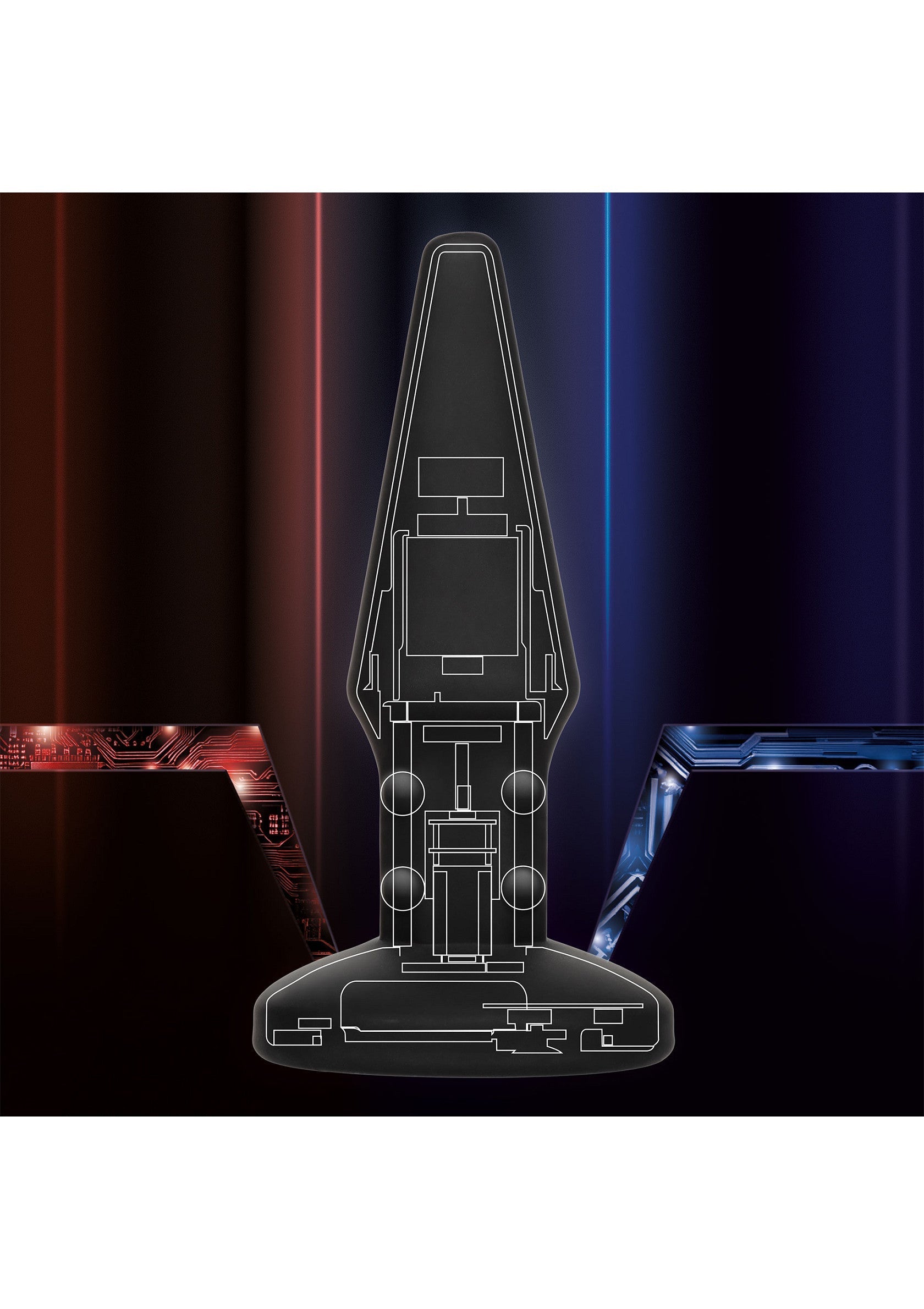 Bionic Beaded Rimming Probe - Rotating Anal Vibrator, Premium - Black