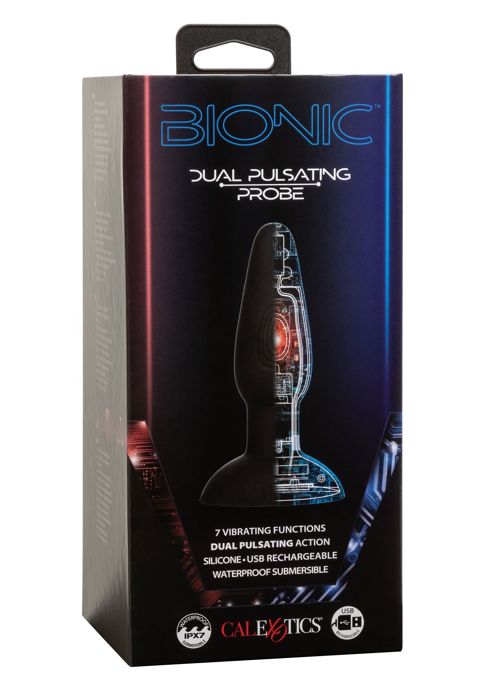 Bionic Dual Pulsating Probe - Dual Motor Anal Vibrator, Premium - Black