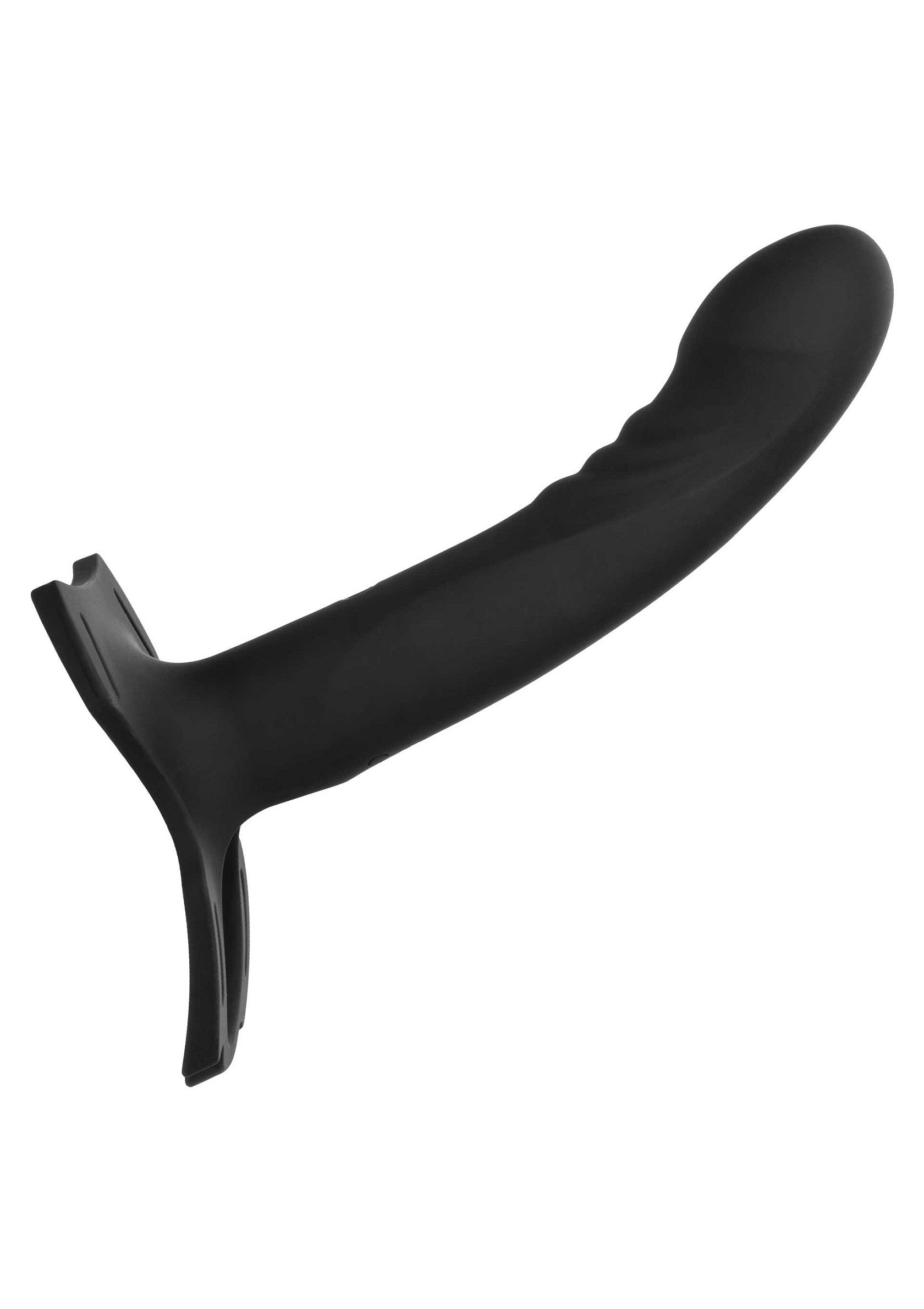 Boundless Rechargeable Harness - 10 Function Vibrating Strap-On - Black