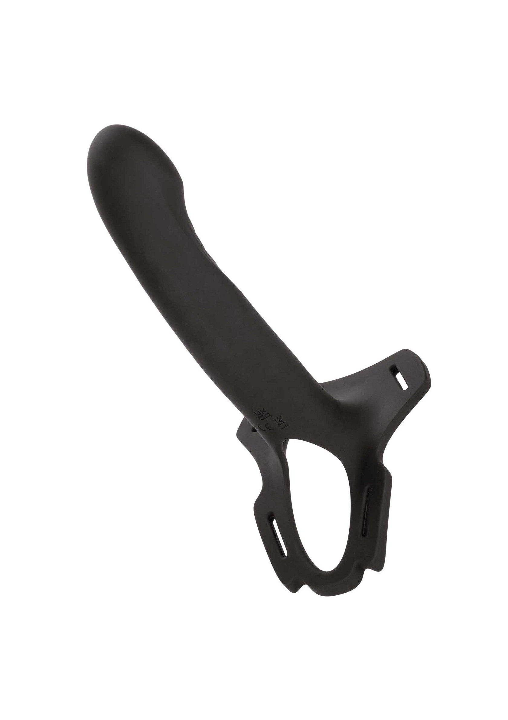 Boundless Rechargeable Harness - 10 Function Vibrating Strap-On - Black