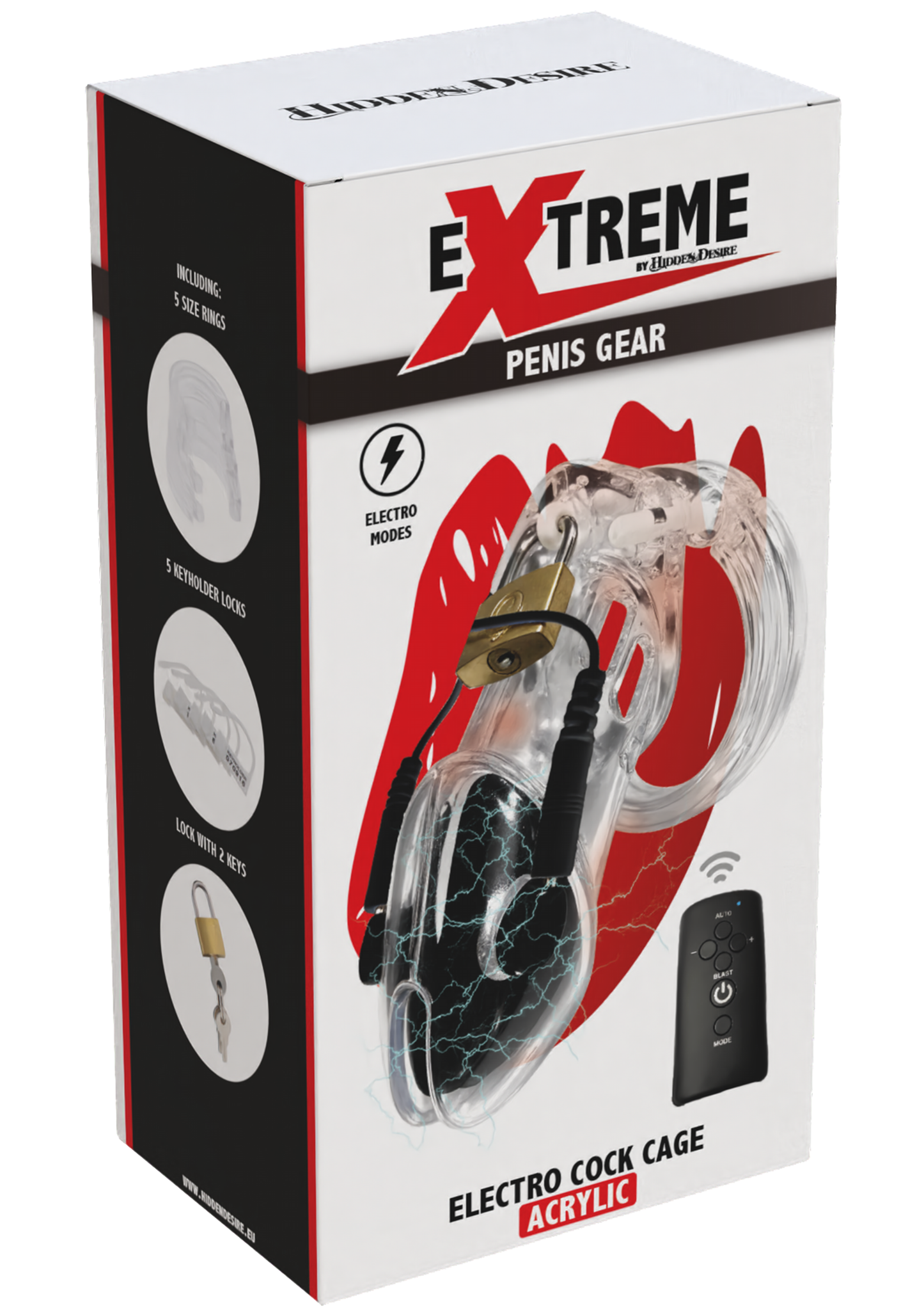 Electro Cock Cage - Clear