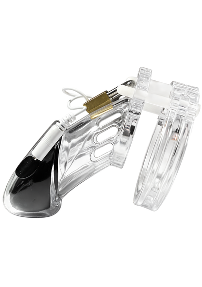 Cușcă Electro Penis – Acrilică reîncărcabilă cu telecomandă