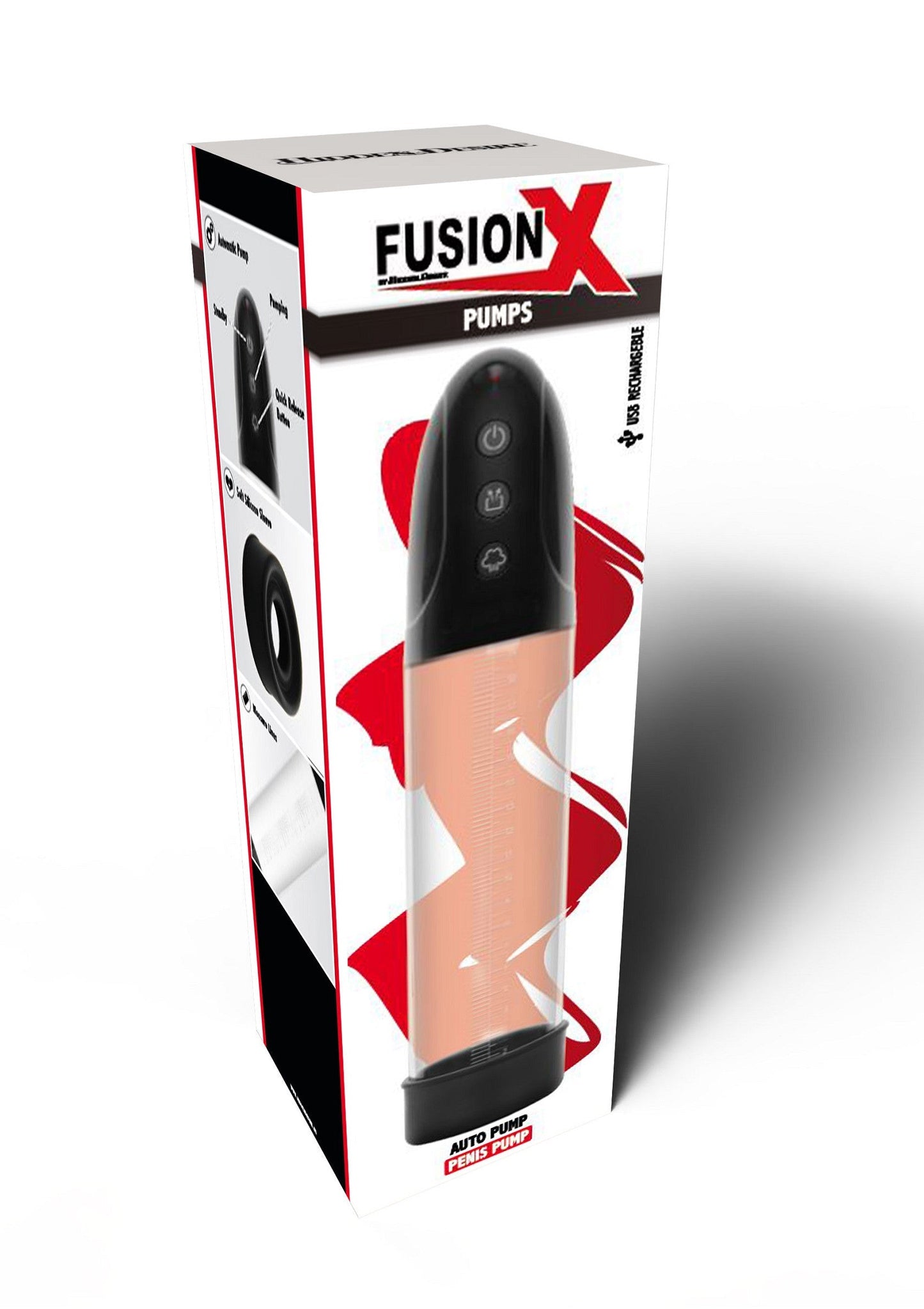 Automatic Penis Pump - USB Rechargeable Auto Pump - Black