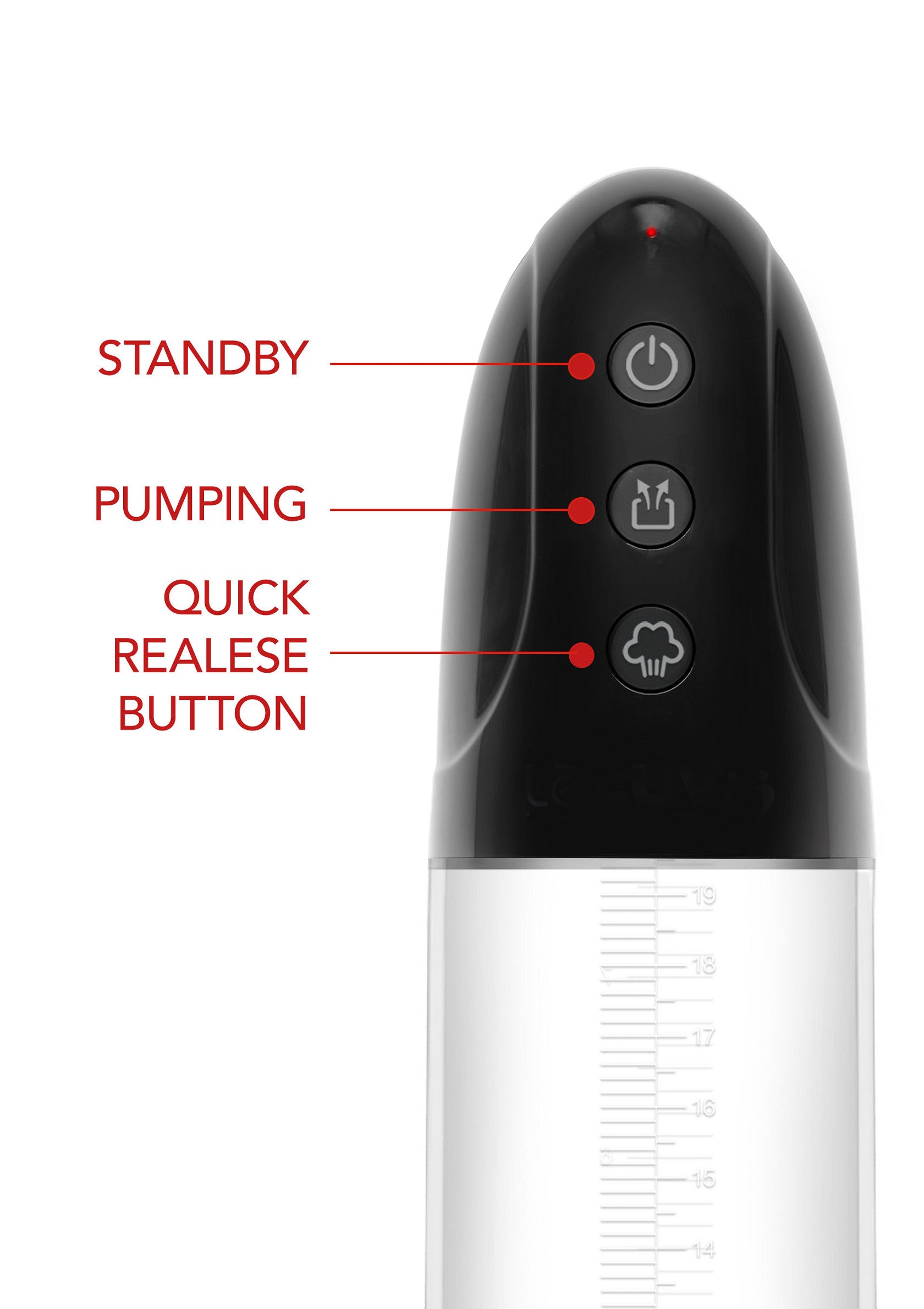 Automatic Penis Pump - USB Rechargeable Auto Pump - Black