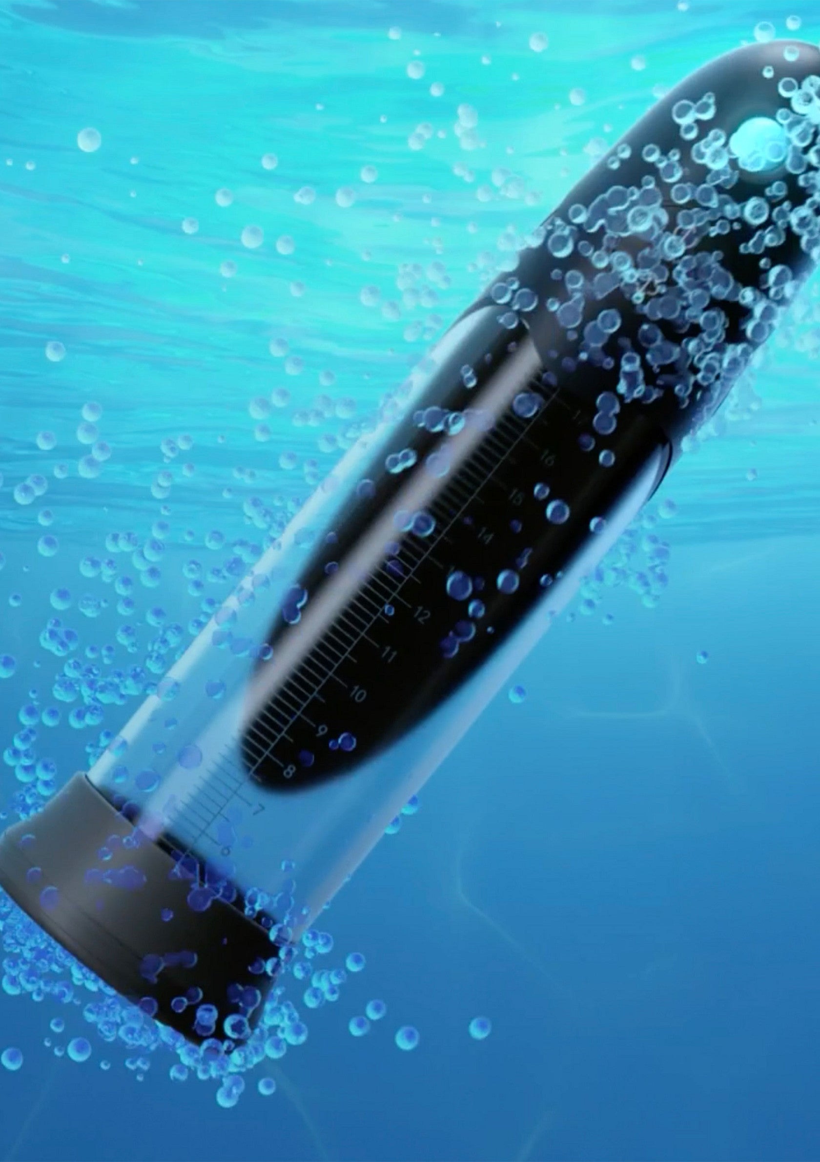 Automatic Aqua Penis Pump - USB Rechargeable Water Pump - Black