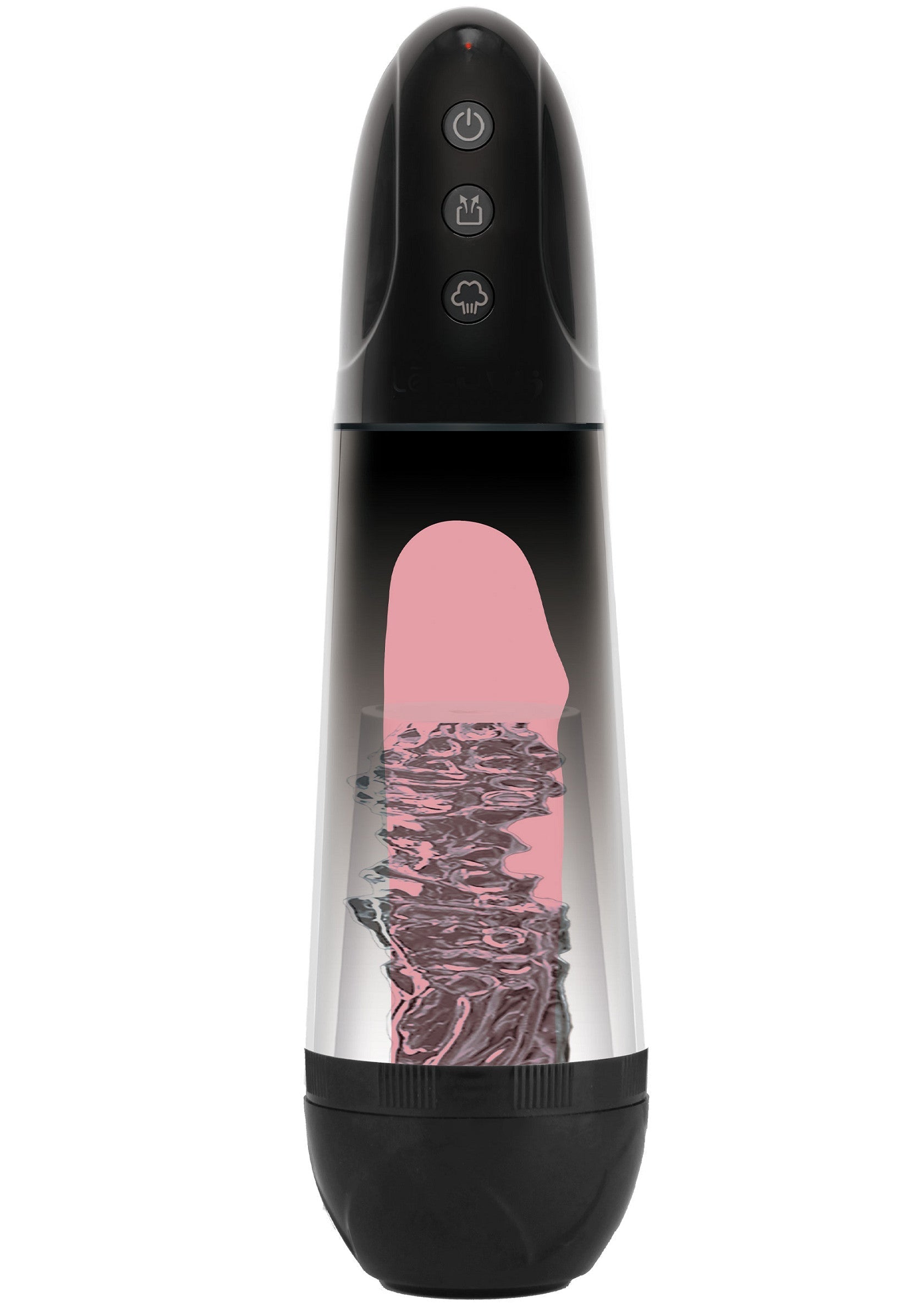 Automatic Magnify Penis Pump - USB Rechargeable with Magnifying Sleeve - Black