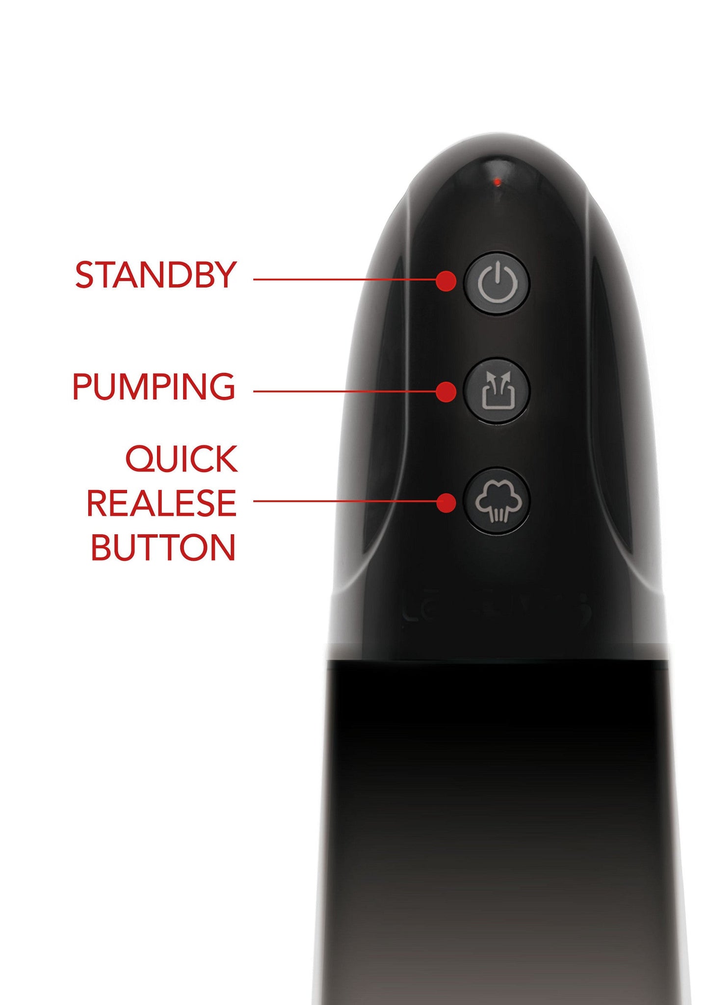Automatic Magnify Penis Pump - USB Rechargeable with Magnifying Sleeve - Black