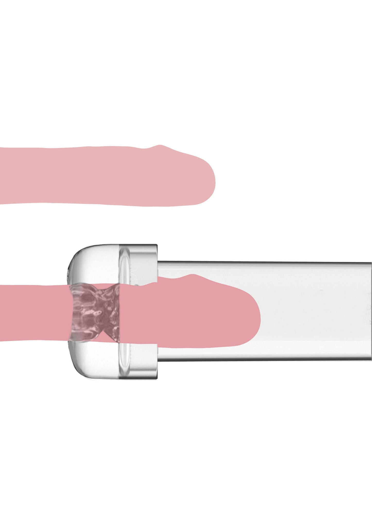 Automatic Magnify Penis Pump - USB Rechargeable with Magnifying Sleeve - Black