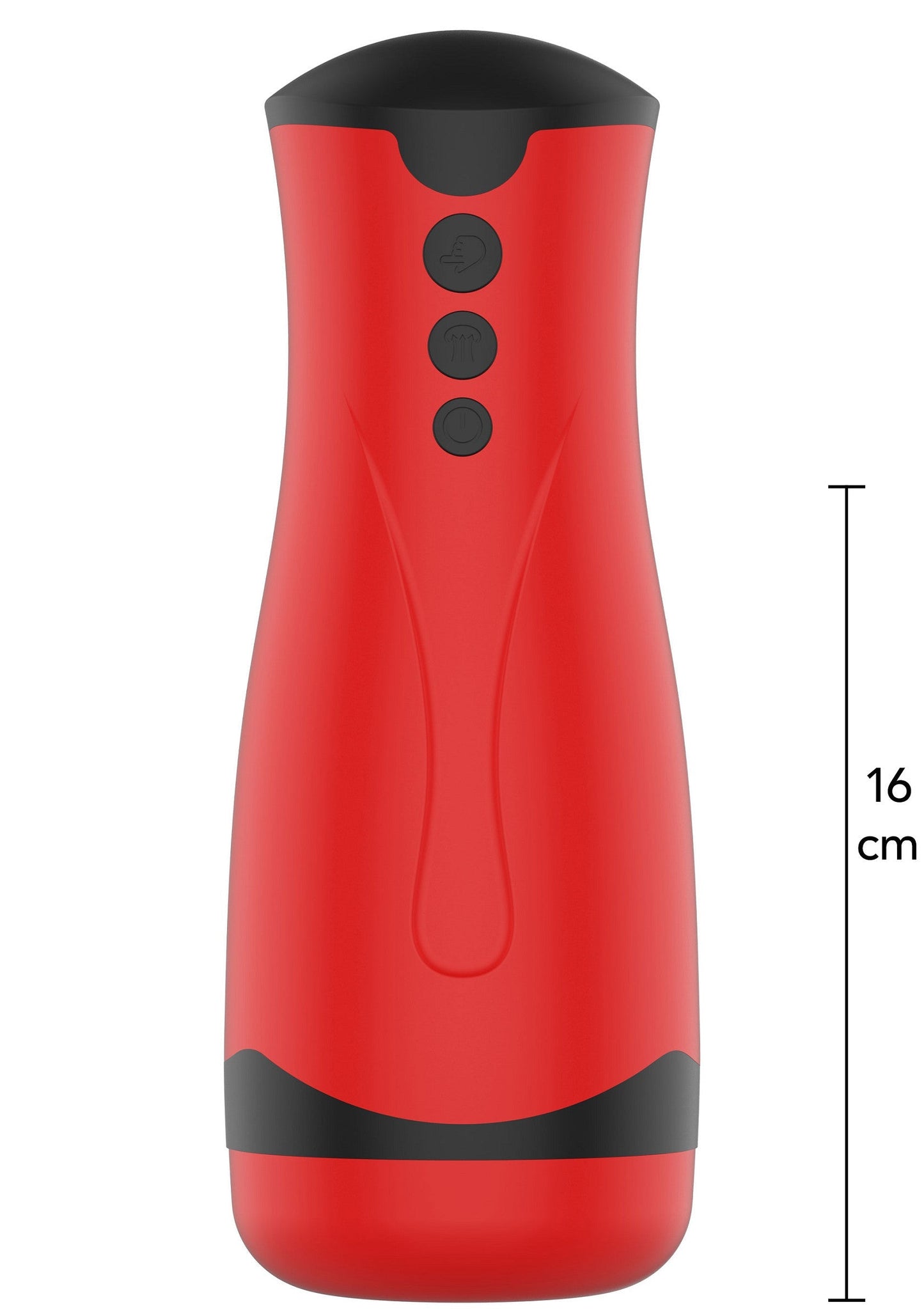 Super Suction Masturbator - Vacuum Stroker with Suction Control - Red