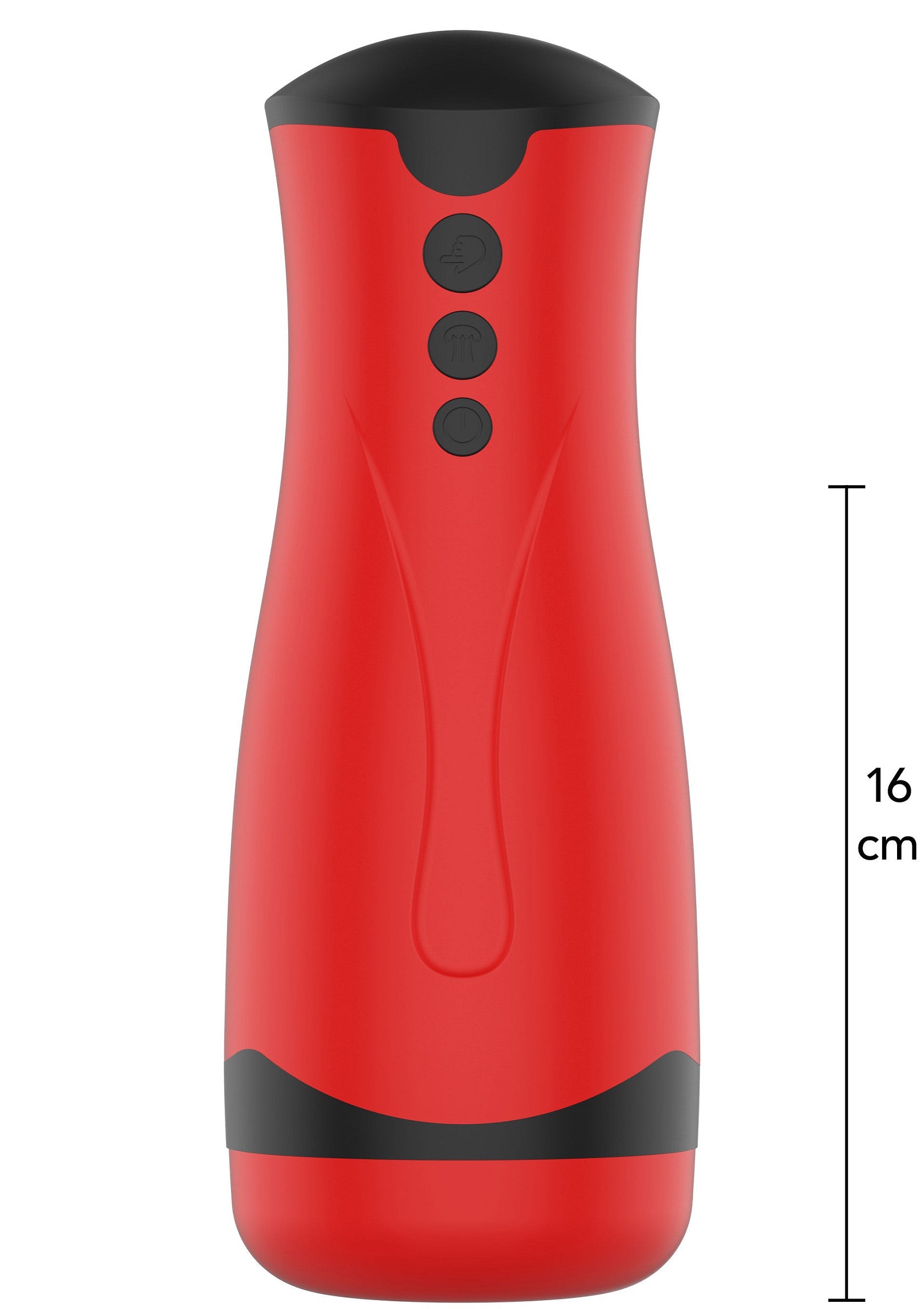 Super Suction Masturbator - Vacuum Stroker with Suction Control - Red