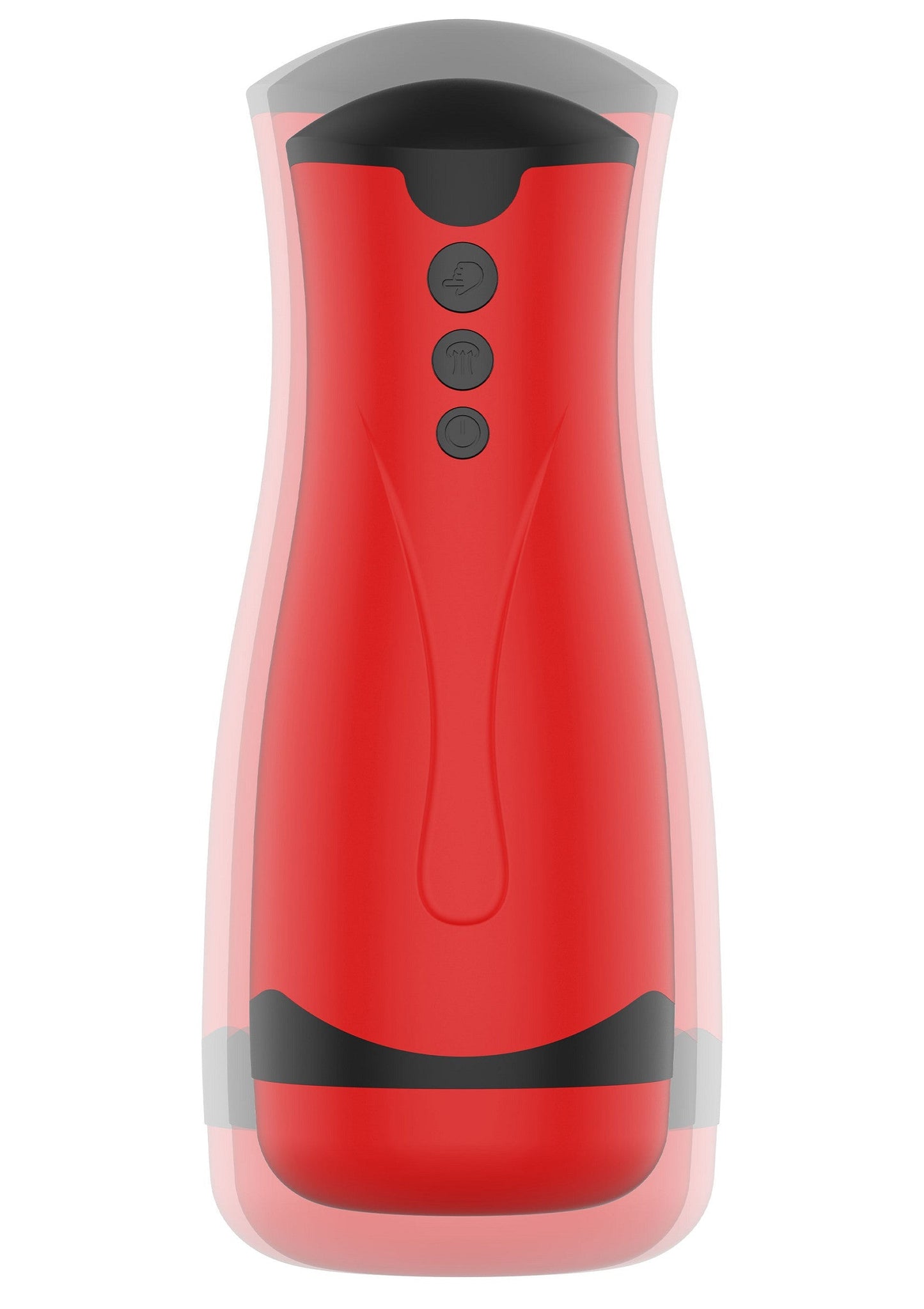 Super Suction Masturbator - Vacuum Stroker with Suction Control - Red