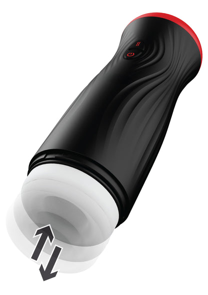 Masturbator Vortex Thrust – 5 vibrații rotative, 5 împingeri, reîncărcabil